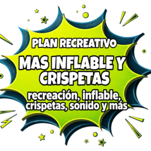 recreación plan recreativo mas inflable y crispetas