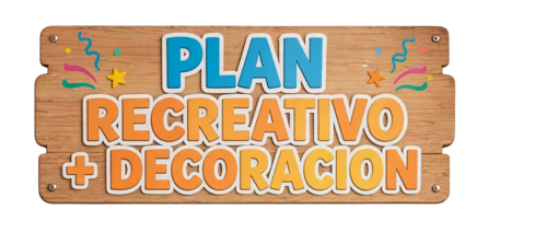 Decoraciones infantiles con plan recreativo